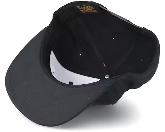 Verstellbare schwarze Snapback-Kappe | Klassische Streetwear-Kappe für Damen und Herren