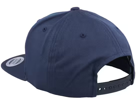 Organische Baumwolle Navy Snapback Cap | Verstellbare Streetwear-Kappe für Damen und Herren